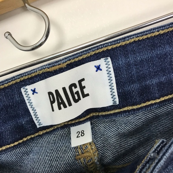 Paige Verdugo Ankle Skinny Jeans Raw Hem Orson B7 - Picture 6 of 8